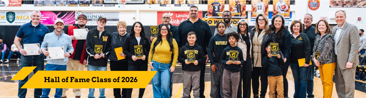 Group photo of Waverly Hall of Fame Class of 2026