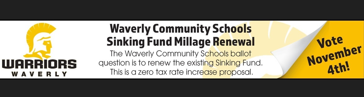 WCS Sinking Fund Renewal, Vote November 4th, zero tax rate increase proposal