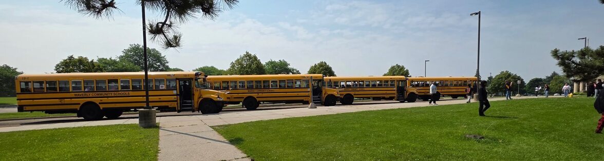 Parked bus