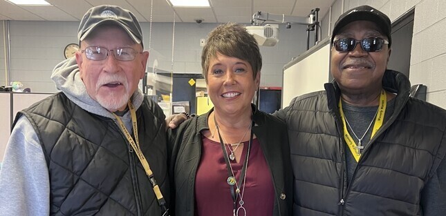 MRS. TROSSEL-TRANSPORTATION DIRECTOR W/ MR. BILL-MR SAM